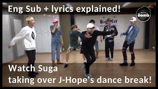 BTS - Silver Spoon/Crow-Tit (Baepsae) - Dance practice + lyrics explained [ENG SUB][Full HD]