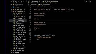 09 - Wordly - Modern Python 101 - Workouts | Octallium