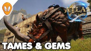 Ostrich Rhino & Gems | ATLAS Let's Play Ep 15