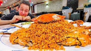 Garlic Crab Mountain!!  INSANE SEAFOOD in Hong Kong!! (Typhoon Shelter Crab)