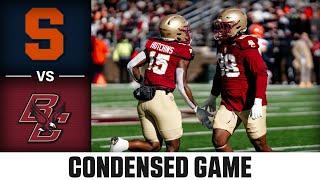 Syracuse vs. Boston College Condensed Game | 2024 ACC Football