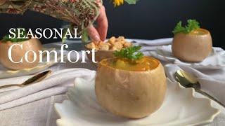 Cozy Autumn Vlog  Making Squash Soup Bowls  English Countryside in September  Simple Life ASMR