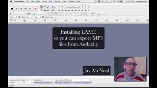 Tutorial - Installing LAME MP3 Encoder to export audio files from Audacity 2018