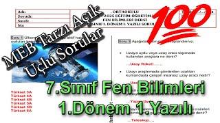 7.sınıf Fen 1.Dönem 1.Yazılı 2024