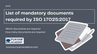 ISO 17025:2017 | List of mandatory documents required