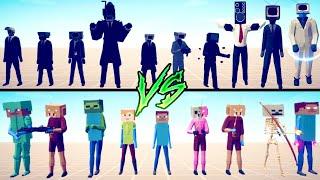 CAMERAMAN vs MINECRAFT TEAM - Totally Accurate Battle Simulator