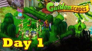 Gardenscapes New Area Complete Day 1 Movie Renovation Walkthrough HD GameGo Game | Android | IOS