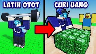 AKU LATIH OTOT BUAT CURI UANG ? | Roblox Money Grab Simulator Indonesia