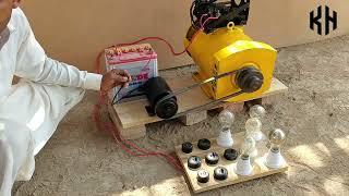 How To Get 220 Volt Electricity From Dc Motor And Magnets ! Electricity Generator