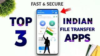 TOP 3 Best *FILE TRANSFER* Apps  || Best file transfer app