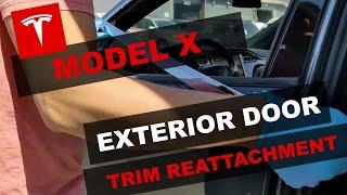 Tesla Model X exterior door trim replacement