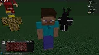 Minecraft Steve spotted in roblox.. (4k lost footage found)