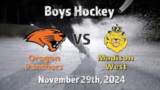 Boys Hockey: Oregon vs Madison West (11/29/24)