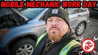 Mobile Mechanic Work Day [2007 Honda Crv Diganosis Of Engine Noise]