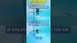 Lungs 🫁 are permanent Lifejacket  Swimming Tips #swimming #float #floating
