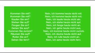 Deutsch sprechen/Sprechtraining A1 - B1/Deutsch als Fremdsprache/ Grammatik aktiv