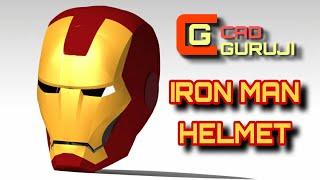 How to design Iron Man Helmet CAD Model in CATIA V5 | Generative Shape Design| Surfacing |#cadguruji