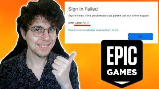 How To Fix Epic Games Error Code AS-3