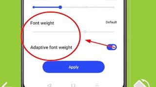 What is Font Weight & Adaptive font Weight in Oneplus Phone