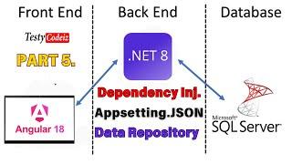 Angular 18 CRUD with ASP.NET Core Web API using Entity Framework Core | Dependency Injection in .net