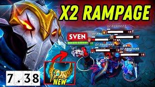 Sven with New Revenant is OPx2 Rampage Immortal Patch 7.38