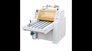 YDFM-920 Manual thermal Laminating Machine test for Philippines customer