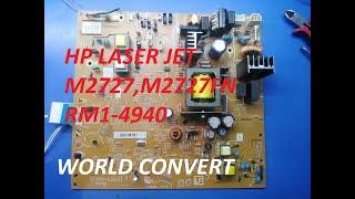 How to repair hp laser jet m2727, m2727fn rm1-4940 world convert