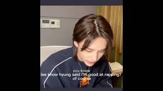 EngSub Hyunjin Lee Know watching his Vlive.. #straykids #hyunjin