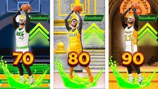 BEST JUMPSHOTS for EVERY 3 POINT RATING, HEIGHT + BUILD in NBA 2K25