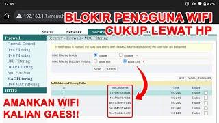 Cara Blokir Pengguna WiFi IndiHome Lewat HP || Amankan WiFi Anda