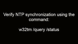 Configuring NTP on Windows 2012 Server