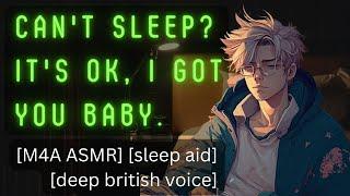 Your Boyfriend Helps You Get Sleepy In Bed [M4A ASMR] [sleep aid] [deep british voice]