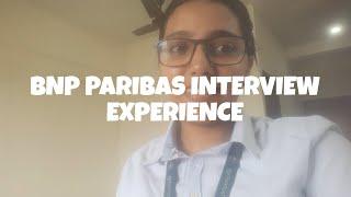 BNP Paribas | Technical Interview Experience | Fresher