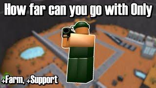 How far can you go with Tuber (+Farm, +Support) | Roblox Tower Battles