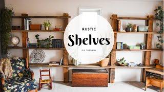 DIY RUSTIC WOOD SHELVES