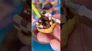 The Making Of A Decadent Chocolatey MiniVerse & Mini Brands Dessert! #miniverse #chocolate