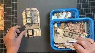 Mixed Media Monday! - Grungy Collage Ephemera Pieces!