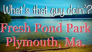 Fishing Fresh Pond. Plymouth, Ma.