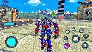 Optimus Prime Multiple Transformation Jet Robot Car Game 2020 - Android Gameplay