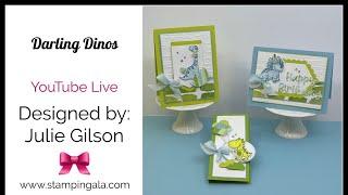 Three Easy Children's Dinosaur Birthday Cards | New Stampin' Up! Darling Dinos Bundle Tutorial