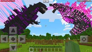 I Found EVOLVED GODZILLA vs SHIN GODZILLA in Minecraft Pocket Edition...