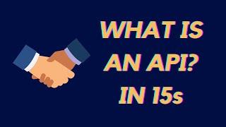 WHAT IS AN API in 15 seconds |  Application Programming Interface #shorts