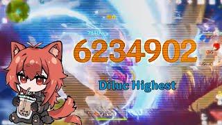 Diluc 6.2 Million Damage Showcase Genshin