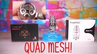 New FreeMax QUAD Mesh Coils! Are they any GOOD? VapingwithTwisted420