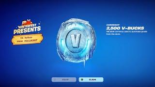 FREE V-BUCKS PRESENT just ADDED NOW!