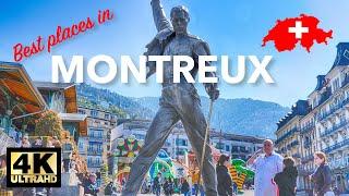 Montreux Switzerland Best Places | Charming town with rock history 4K