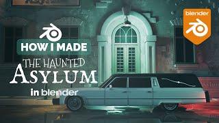 Haunted Asylum in Blender - 3D Modeling Process | Polygon Runway