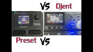 Boss GX-100 VS Sonicake Pocket Master  Djent Sound Preset ( Non Mixing)