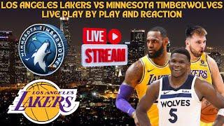 *LIVE* | Los Angeles Lakers Vs Minnesota Timberwolves Live Play By Play & Reaction #nba