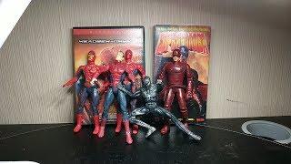 Фигурки по фильмам:"Человек-Паук" (2002;2007)и "Сорвиголова"(2003).DARDEVIL and SPIDER-MAN.FIGURES.